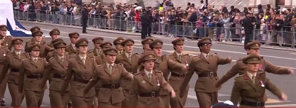 VE 80 Day National Parade from Whitehall to Buckingham Palace