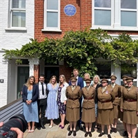 Unveiling of a Blue Plaque to commemorate Odette Hallows