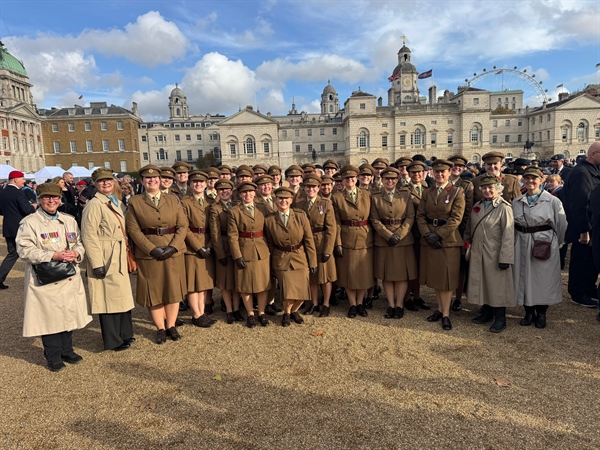 Representing the Corps at the National Service of Remembrance