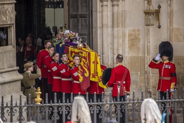 Members of the Corps support Her Late Majesty's Funeral
