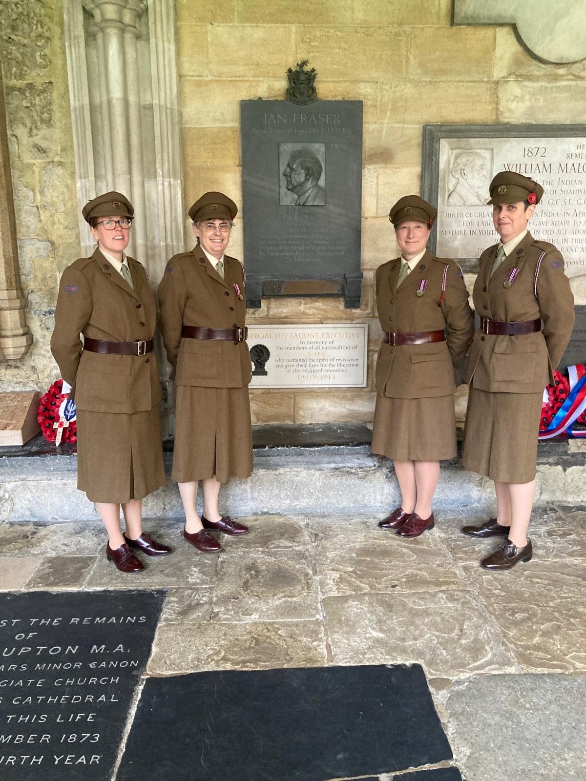 Soe Commandos Representing the Corps at the Special Operations Executive (SOE) Wreath ...